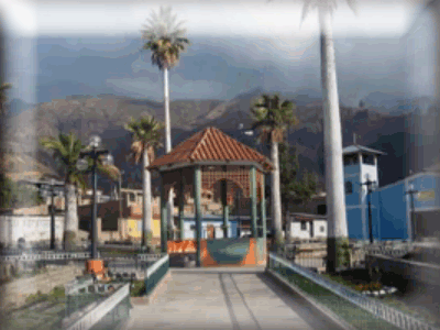 Plaza de la ciudad de Cajacay
